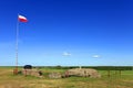 Poland, Wizna, Stregowa Hill Monument of the Wizna defense battle from September 1939 Royalty Free Stock Photo